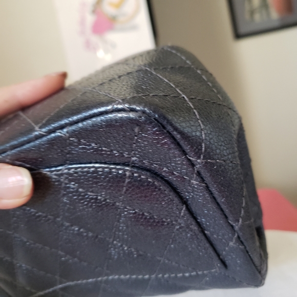 Chanel classic mini square iridescent grey bag - Picture 5 of 12